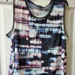 SIMPLY VERA WANG BLACK TIE DYE TOP